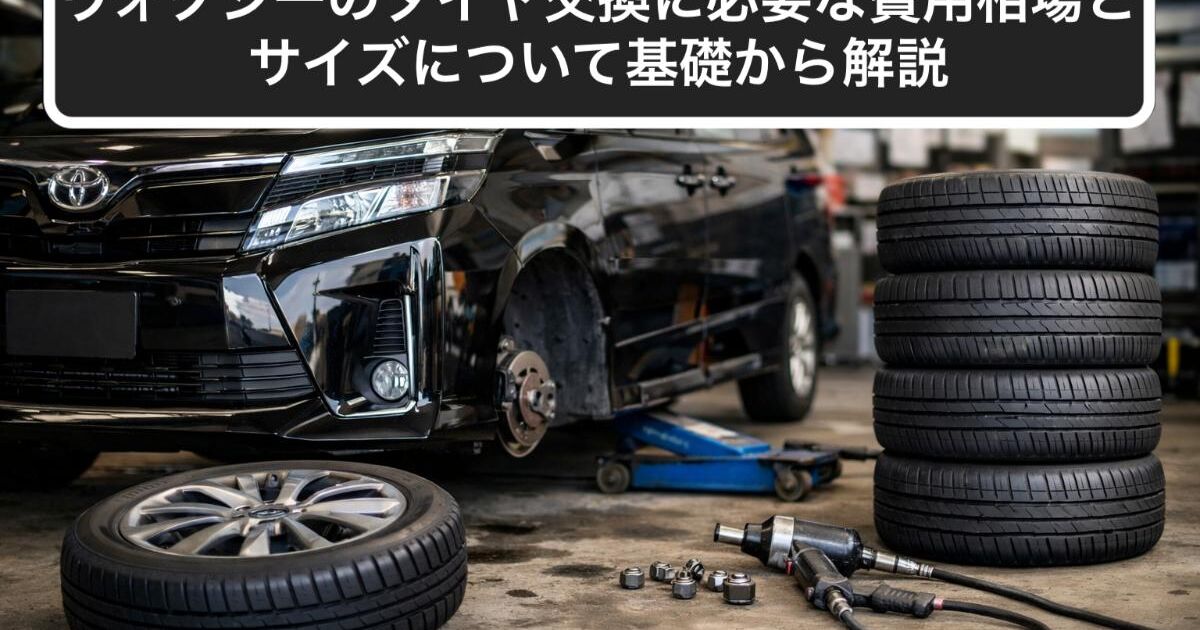 ヴォクシーのタイヤ交換に必要な費用相場とサイズについて基礎から解説 