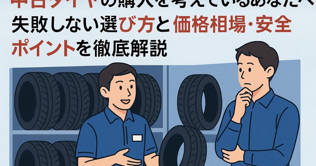 中古タイヤの購入を考えているあなたへ！失敗しない選び方と価格相場 