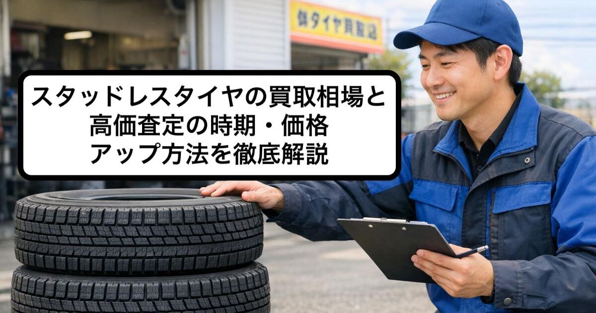 スタッドレスタイヤの買取相場と高価査定の時期・価格アップ方法を徹底 